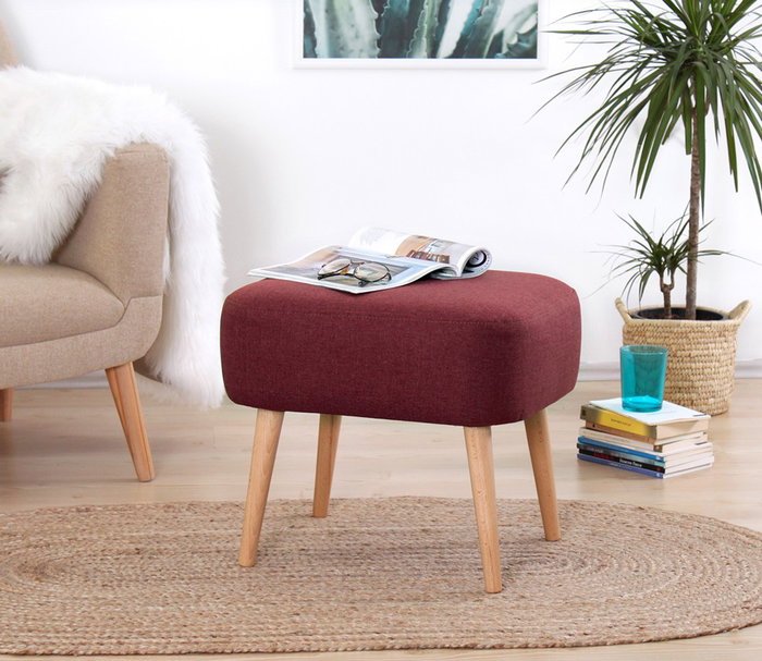 Atelier Del Sofa Puf Rojo Claret Atelier Del Sofa Puf Rojo Claret